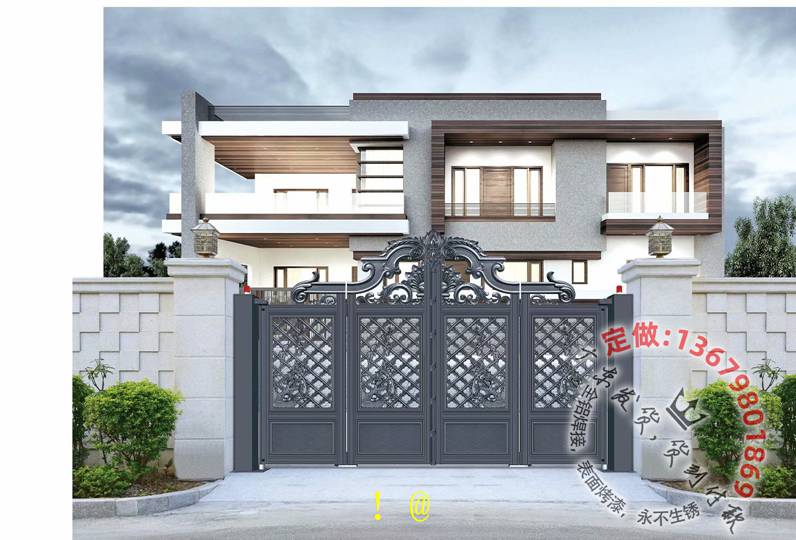 别墅大门_铝艺大门_庭院大门_乡村大门_住宅大门_院子大门